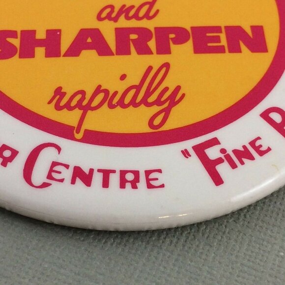 Vintage Shaver Centre Large Pin Back Button Badge Advertisement - Picture 7 of 12